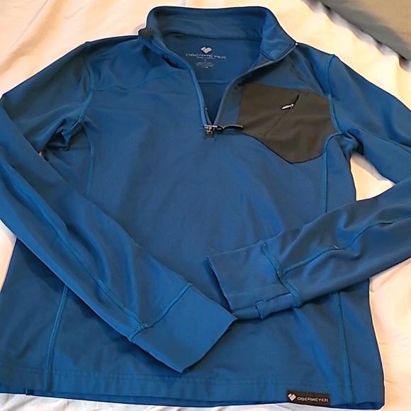 Men's Obermeyer Blue Jacket Size Small - Picture 2 of 9
